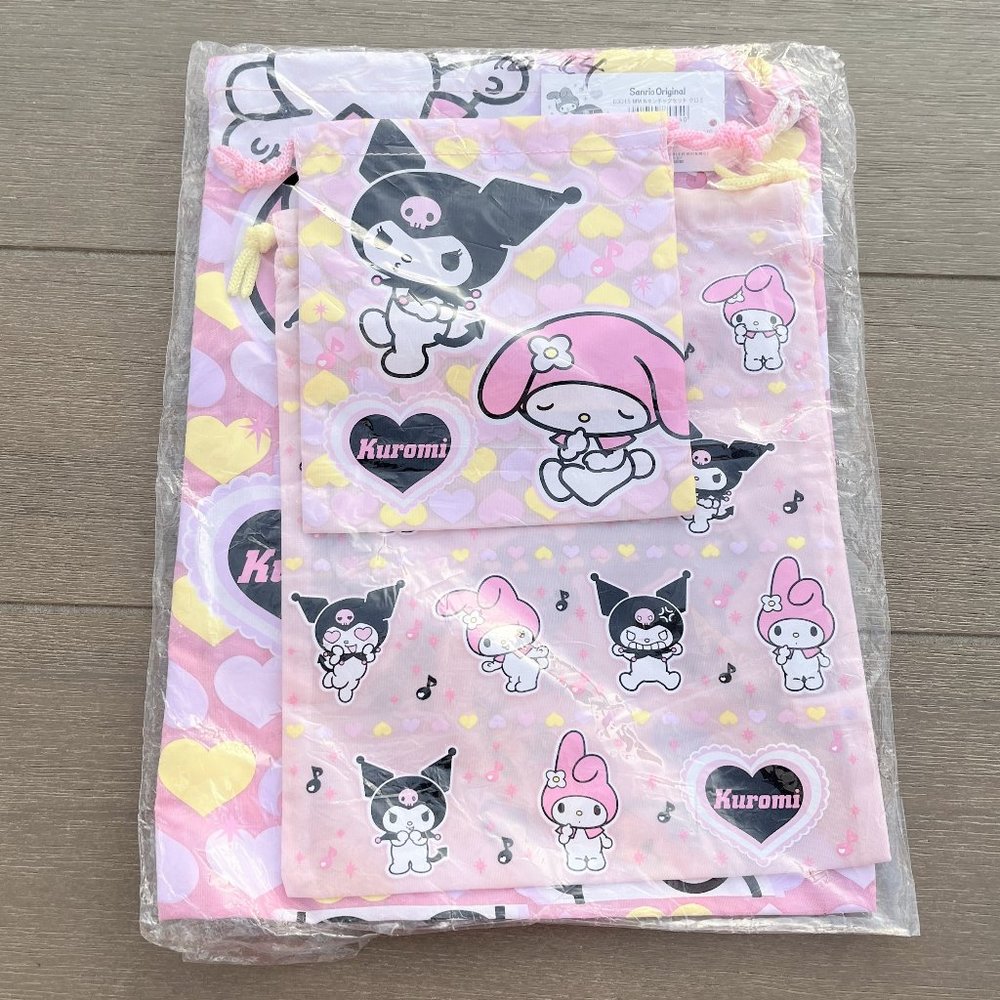 Sanrio Original 3 Count Bags With Drawstring